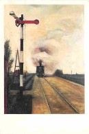 Art - Peinture - P V D Baan - De Seinpaal - Carte Neuve - Train - CPM - Voir Scans Recto-Verso - Paintings