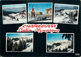 38 - Chamrousse - Station Olympique - Multivues - Hiver - Neige - Flamme Postale De Uriage Les Bains - CPM - Voir Scans  - Chamrousse