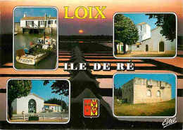 17 - Ile De Ré - Loix En Ré - Multivues - Bateaux - Blasons - Flamme Postale - CPM - Voir Scans Recto-Verso - Ile De Ré