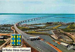 17 - Ile D'Oléron - Le Viaduc Oléron-Continent - Vue Aérienne - Blasons - Carte Neuve - CPM - Voir Scans Recto-Verso - Ile D'Oléron