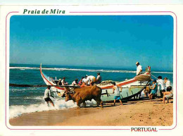 Animaux - Vaches - Portugal - Praia De Mira - Arte De Xavega - Partida Para A Pesca - Art De Xavega - Partie Pour La Pêc - Vacas