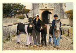 Animaux - Anes - Ile De Ré - Les Anes En Culottes Et Costumes Locaux Devant La Porte Des Campaniles - Folklore - CPM - V - Donkeys