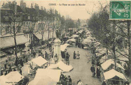 58 - Cosne Cours Sur Loire - La Place Un Jour De Marché - Animée - CPA - Oblitération De 1913 - Voir Scans Recto-Verso - Cosne Cours Sur Loire