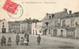 Bouguenais * Place De L'église * 1907 * Café De La Vieille Tour DOUAUD * Enfants Villageois - Bouguenais