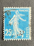 FRANCE P N° 140 Semeuse P 1 Indice 5 Perforé Perforés Perfins Perfin ! - Other & Unclassified