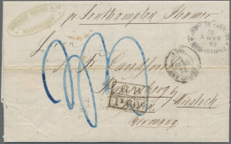 Baden - Vorphilatelie: 1863/1864, Eingehender Markenloser Brief Aus "MONTEVIDEO - Prephilately