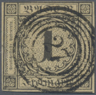 Baden - Marken Und Briefe: 1851, 1 Kr. Schwarz Auf Sämisch, Meist Noch Voll- Bis - Autres & Non Classés