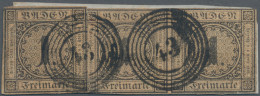 Baden - Marken Und Briefe: 1851, 1 Kr Schwarz Auf Mittelgelbbraun, Waagerechtes - Altri & Non Classificati