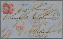 Baden - Marken Und Briefe: 1862, 9 Kr Karmin In Normalzähnung, Mit Klarem Nr.-St - Other & Unclassified