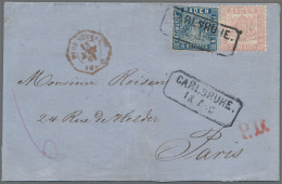 Baden - Marken Und Briefe: 1862, 6 Kr Blau Und 3 Kr Hellrosa Als Ausgaben-Mischf - Other & Unclassified