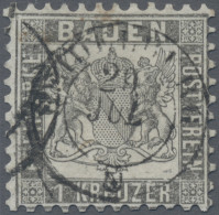 Baden - Marken Und Briefe: 1862, 1 Kr. Silbergrau, Typische Farbnuance, K 2 HEID - Sonstige & Ohne Zuordnung