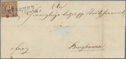 Bayern - Marken Und Briefe: 1849, 6 Kr. Braun, Platte 1, Farbfrisch, Zweiseitig - Other & Unclassified