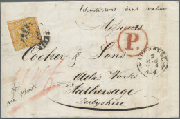 Bayern - Marken Und Briefe: 1854, 18 Kr. Gelblichorange (fehlerhaft) Als Portoge - Otros & Sin Clasificación