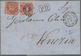 Bayern - Marken Und Briefe: 1862, 18 Kr. Zinnoberrot Und 3 Kr. Karmin, Zwei Farb - Autres & Non Classés