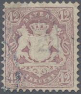 Bayern - Marken Und Briefe: 1870, 12 Kr. Lila, Wz Y, Violettblauer K 1 MÜNCHEN U - Sonstige & Ohne Zuordnung