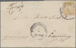 Bayern - Marken Und Briefe: 1873, 10 Kr Dunkelgelborange Als Einzelfrankatur Auf - Otros & Sin Clasificación