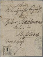 Bayern - Portomarken: 1871, 1 Kr. Schwarz, Wasserzeichen "enge Rauten", Farbfris - Altri & Non Classificati
