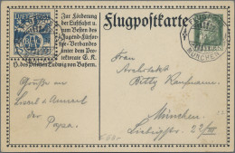 Bayern - Ganzsachen: 1912, 5 Pf. Luitpold Offizielle Flugpostkarte Mit Sonderste - Otros & Sin Clasificación