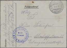 Bayern - Feldpost: 1916: 2 Feldpostbriefe / 1 Ansichtskarte Des Alpenkorps.  FP- - Altri & Non Classificati