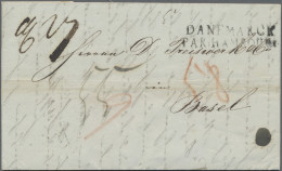 Hamburg - Thurn & Taxis Hauptpostamt: 1841: Letter From Copenhagen, Cds "KJOBENH - Hamburg