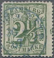 Hamburg - Marken Und Briefe: 1867, 2 1/2 S Dunkelgrün Vom Rechten Seitenrand Mit - Hamburg