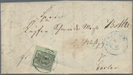 Hannover - Marken Und Briefe: 1851, 1 Ggr. Schwarz Auf Meergrün, Breitrandiges R - Hannover