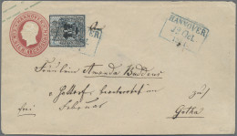 Hannover - Marken Und Briefe: 1856, 1/15 Th, Bis Auf Eine Kleine Stelle Ringsum - Hanovre