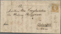 Hannover - Marken Und Briefe: 1859, 3 Gr König Georg V., Voll- Bis Breitrandig G - Hanover