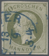 Hannover - Marken Und Briefe: 1861, 10 Gr. Dunkelgrünlicholiv, Farbfrisch, Vollr - Hannover