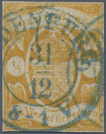 Oldenburg - Marken Und Briefe: 1861, 1/4 Gr. Gelborange, Blauer K 2 OLDENBURG, A - Oldenburg