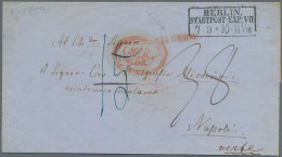 Preußen - Vorphilatelie: 1859, Teilfrankierter Brief (Berlin - Oderberg - Wien - - Vorphilatelie