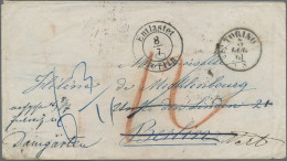 Preußen - Vorphilatelie: 1861, Eingehender Markenloser Brief Ab "TORINO 3 Lug 61 - Prephilately