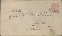 Preußen - Nachverwendete Stempel: "ASBACH",1874, Zwei Klare Abschläge Des Ra2 Au - Autres & Non Classés