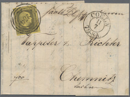 Preußen - Bahnpost: 1850, 2 Sgr. Schwarz Auf Gelb, Farbfrisch, Links Etwas Berüh - Other & Unclassified
