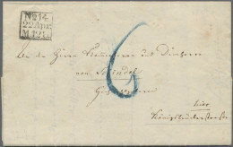 Sachsen - Vorphilatelie: 1849: Brief Der Stadtpost Dresden Mit Briefsammlungsste - [Voorlopers