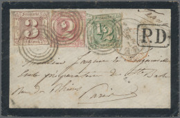 Thurn & Taxis - Marken Und Briefe: 1861, Freimarken ½ Sgr. Grün, 2 Sgr. Dunkelro - Sonstige & Ohne Zuordnung