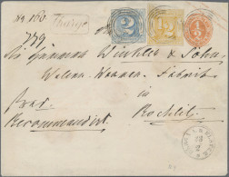 Thurn & Taxis - Ganzsachen: 1867, Umschlag ½ Sgr. Orange Im Großformat Mit Zusat - Otros & Sin Clasificación