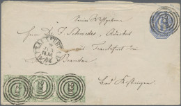 Thurn & Taxis - Ganzsachen: 1863, Ganzsachenumschlag 6 Kr. Ultramarin Mit Zusatz - Other & Unclassified