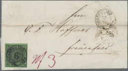 Württemberg - Marken Und Briefe: 1851, 6 Kr. Schwarz A. Grün, Rechts Voll- Sonst - Other & Unclassified