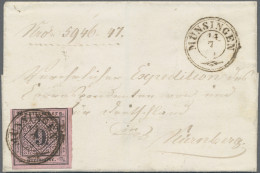 Württemberg - Marken Und Briefe: 1855/1857, 9 Kr. In Allen 3 Farben, Meist Vollr - Sonstige & Ohne Zuordnung