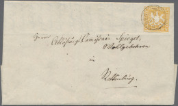 Württemberg - Marken Und Briefe: 1857, 3 Kr. Orangegelb, Plattenfehler VI, Beste - Other & Unclassified