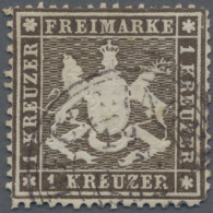 Württemberg - Marken Und Briefe: 1861, 1 Kr. Schwarzbraun, (ArGe PF V), K 2 REUT - Sonstige & Ohne Zuordnung