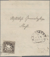 Württemberg - Marken Und Briefe: 1861, 1 Kr, Kabinettstück Mit Sauber Aufgesetzt - Sonstige & Ohne Zuordnung