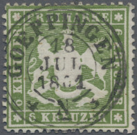 Württemberg - Marken Und Briefe: 1861, 6 Kr. Grün, K 2 GÖEPPINGEN, Kabinett, Gep - Andere & Zonder Classificatie