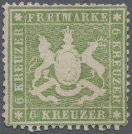 Württemberg - Marken Und Briefe: 1861, 6 Kr. Hellgrün, Ungebraucht Ohne Gummi, M - Altri & Non Classificati