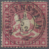 Württemberg - Marken Und Briefe: 1860, 9 Kr. Karmin, K 2 WEISSENSTEIN, Pracht, G - Autres & Non Classés