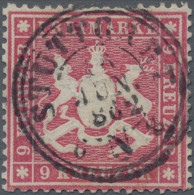 Württemberg - Marken Und Briefe: 1861, 9 Kr. Karmin, K 2 STUTTGART, Kabinett, Fo - Altri & Non Classificati