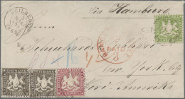 Württemberg - Marken Und Briefe: 1863, 1 Kr. Grün, 3 Kr. Karmin (diese Mit Platt - Otros & Sin Clasificación