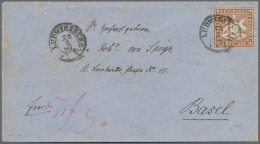 Württemberg - Marken Und Briefe: 1863, 9 Kr Braun, übergehend Entwertet "LUDWIGS - Altri & Non Classificati