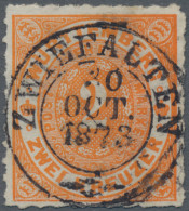 Württemberg - Marken Und Briefe: 1869, 2 Kr. Tieforange, K 2 ZWIEFALTEN, Kabinet - Other & Unclassified